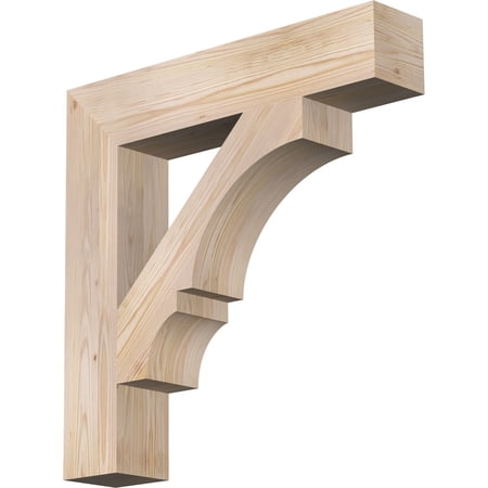 Ekena Millwork 5 1/2"W x 30"D x 30"H Balboa Block Smooth Bracket, Douglas Fir