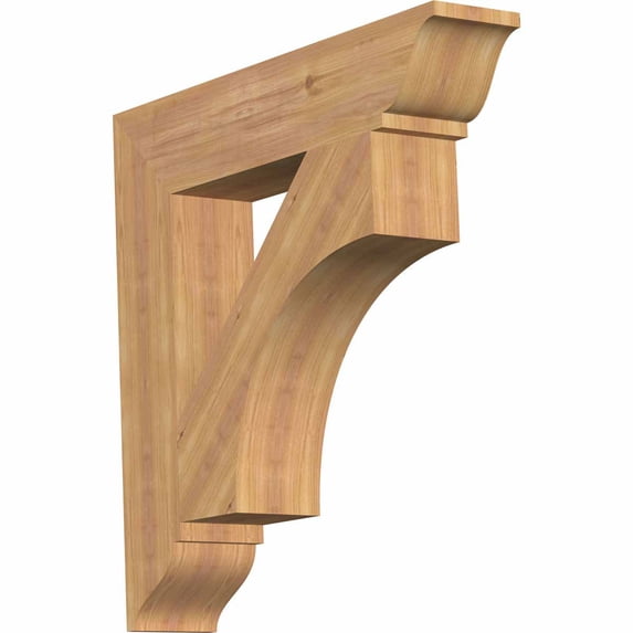 Ekena Millwork 5 1/2"W x 30"D x 30"H Westlake Traditional Smooth Bracket, Western Red Cedar