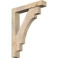 thumbnail image 1 of Ekena Millwork 5 1/2"W x 30"D x 38"H Merced Block Smooth Bracket w/ Offset Brace, Douglas Fir, 1 of 25