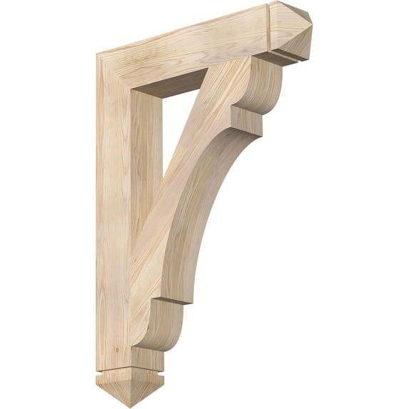 Ekena Millwork 5 1/2"W x 30"D x 42"H Olympic Arts & Crafts Smooth Bracket, Douglas Fir