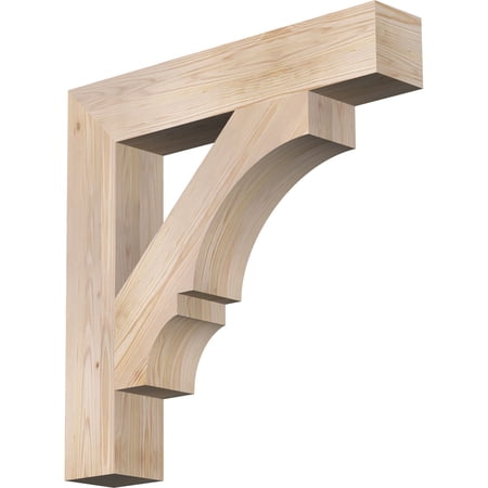 Ekena Millwork 5 1/2"W x 32"D x 32"H Balboa Block Smooth Bracket, Douglas Fir