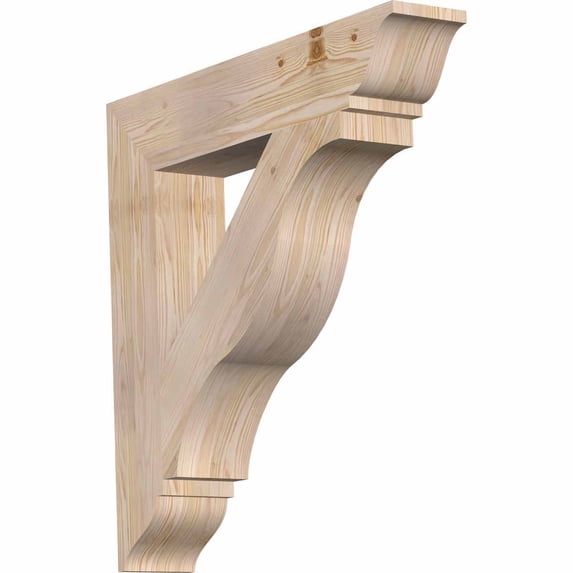 Ekena Millwork 5 1/2"W x 32"D x 32"H Funston Traditional Smooth Bracket, Douglas Fir