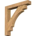 thumbnail image 1 of Ekena Millwork 5 1/2"W x 32"D x 32"H Merced Block Smooth Bracket w/ Offset Brace, Western Red Cedar, 1 of 25