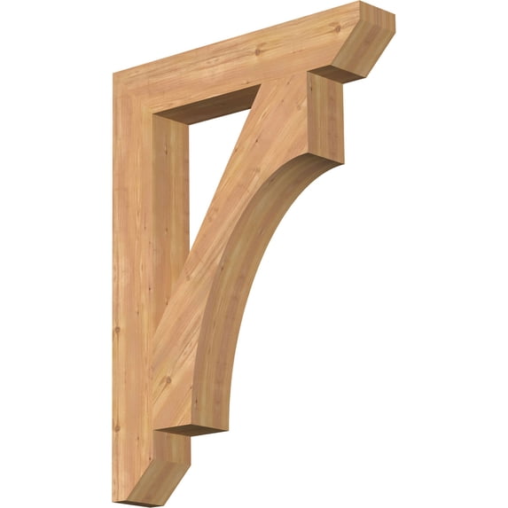 Ekena Millwork 5 1/2"W x 32"D x 44"H Westlake Slat Smooth Bracket, Western Red Cedar