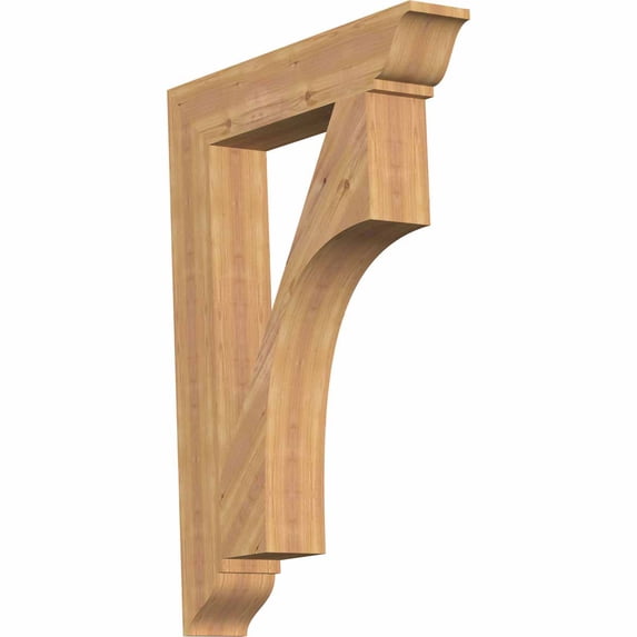 Ekena Millwork 5 1/2"W x 32"D x 44"H Westlake Traditional Smooth Bracket, Western Red Cedar