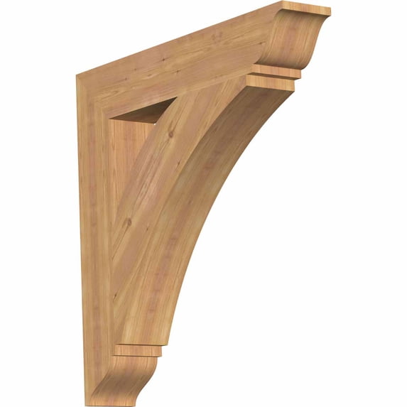 Ekena Millwork 5 1/2"W x 34"D x 34"H Thorton Traditional Smooth Bracket, Western Red Cedar