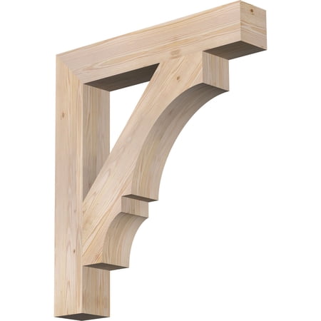Ekena Millwork 5 1/2"W x 34"D x 38"H Balboa Block Smooth Bracket, Douglas Fir