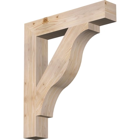 Ekena Millwork 5 1/2"W x 34"D x 38"H Funston Block Smooth Bracket, Douglas Fir