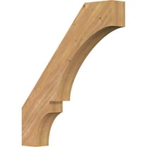 Ekena Millwork 5 1/2"W x 34"D x 40"H Balboa Smooth Knee Brace, Western Red Cedar