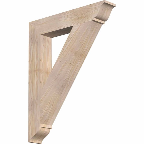 Ekena Millwork 5 1/2"W x 34"D x 42"H Traditional Traditional Smooth Bracket, Douglas Fir