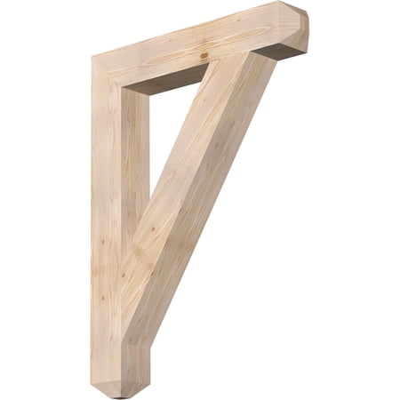 Ekena Millwork 5 1/2"W x 34"D x 46"H Traditional Craftsman Smooth Bracket, Douglas Fir