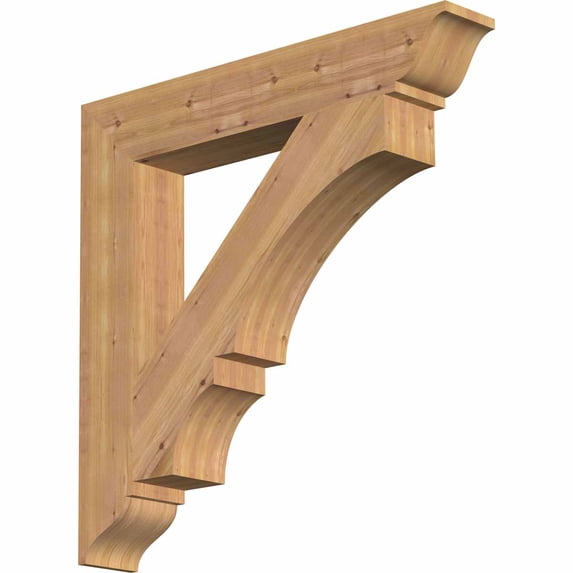 Ekena Millwork 5 1/2"W x 36"D x 36"H Balboa Traditional Smooth Bracket, Western Red Cedar
