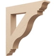 thumbnail image 1 of Ekena Millwork 5 1/2"W x 36"D x 36"H Funston Traditional Rough Cedar Woodgrain TimberThane Bracket, Primed Tan, 1 of 6