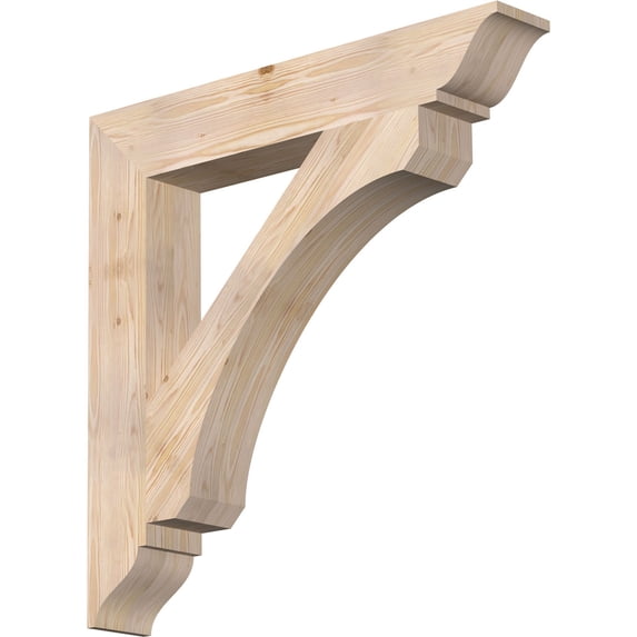 Ekena Millwork 5 1/2"W x 36"D x 36"H Legacy Traditional Smooth Bracket, Douglas Fir