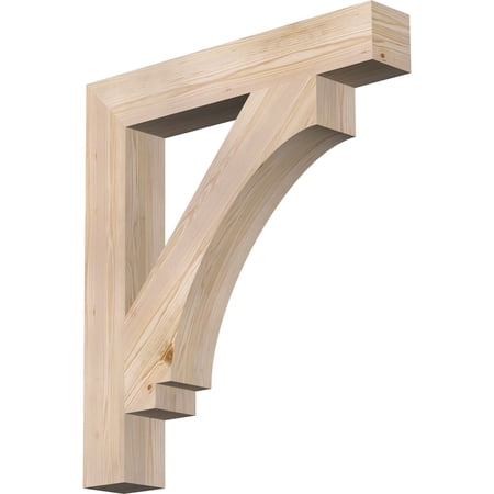 Ekena Millwork 5 1/2"W x 36"D x 40"H Imperial Block Smooth Bracket, Douglas Fir