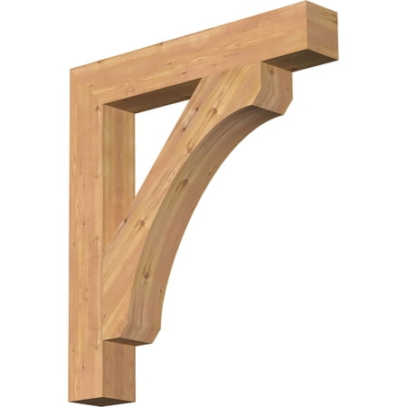 Ekena Millwork 5 1/2"W x 36"D x 40"H Legacy Block Smooth Bracket, Western Red Cedar