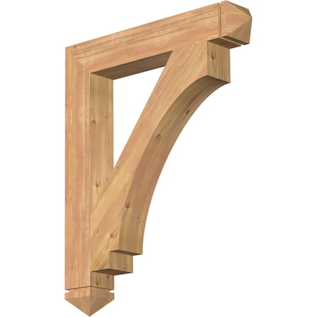 Ekena Millwork 5 1/2"W x 36"D x 44"H Imperial Arts & Crafts Smooth Bracket, Western Red Cedar