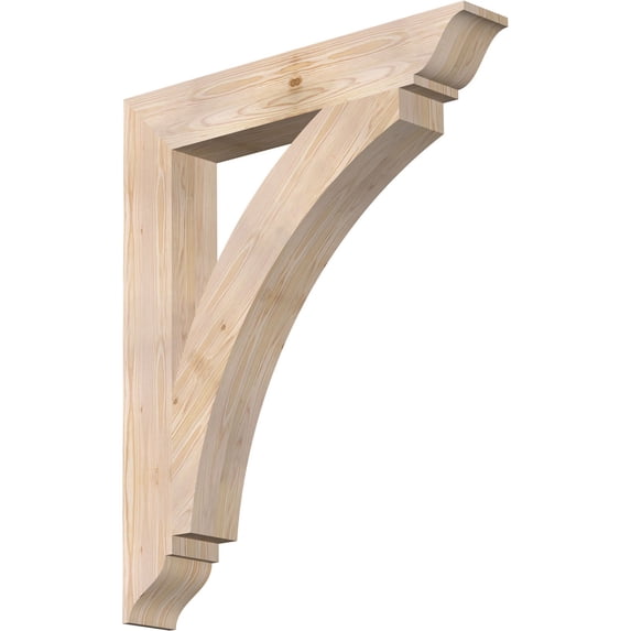Ekena Millwork 5 1/2"W x 36"D x 44"H Thorton Traditional Smooth Bracket, Douglas Fir