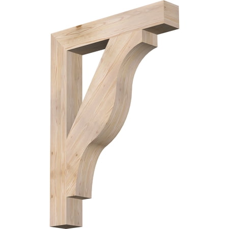 Ekena Millwork 5 1/2"W x 36"D x 48"H Funston Block Smooth Bracket, Douglas Fir