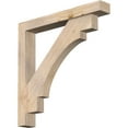 thumbnail image 1 of Ekena Millwork 5 1/2"W x 38"D x 38"H Merced Block Smooth Bracket w/ Offset Brace, Douglas Fir, 1 of 25