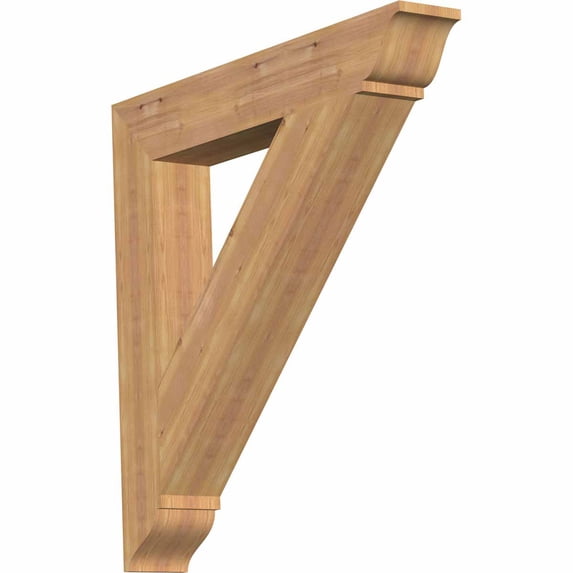 Ekena Millwork 5 1/2"W x 38"D x 38"H Traditional Traditional Smooth Bracket, Western Red Cedar