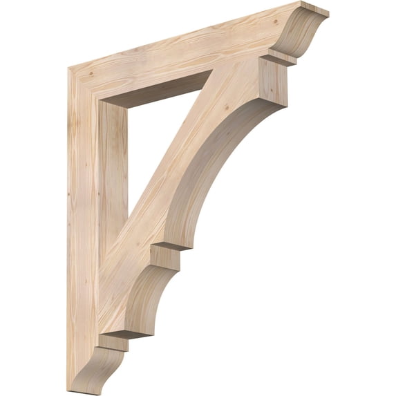 Ekena Millwork 5 1/2"W x 38"D x 42"H Balboa Traditional Smooth Bracket, Douglas Fir
