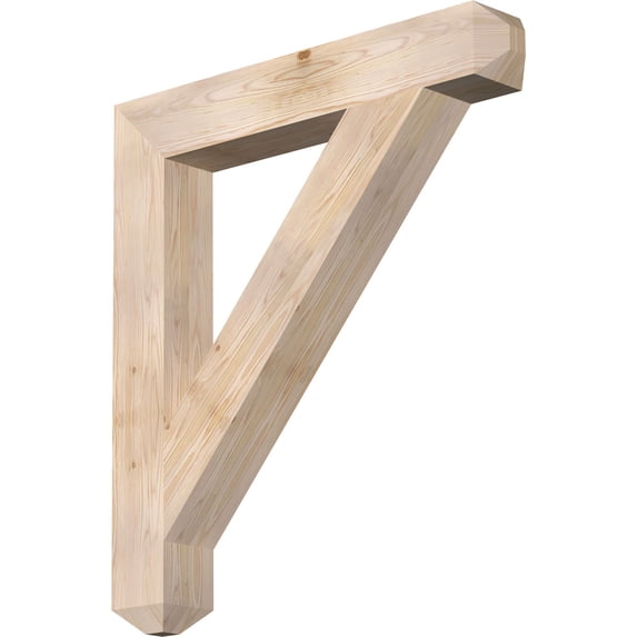 Ekena Millwork 5 1/2"W x 38"D x 42"H Traditional Craftsman Smooth Bracket, Douglas Fir