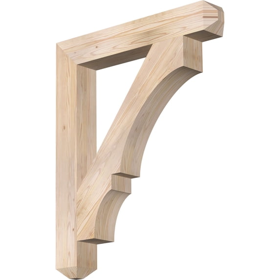 Ekena Millwork 5 1/2"W x 38"D x 46"H Balboa Craftsman Smooth Bracket, Douglas Fir