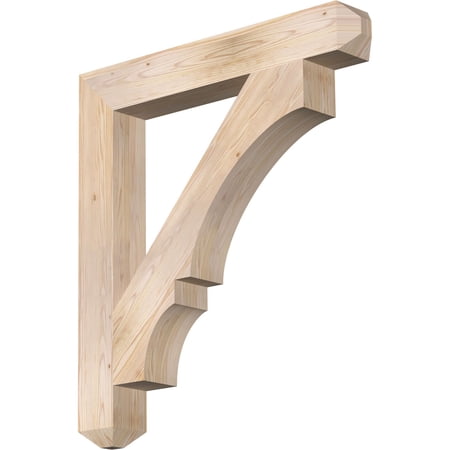Ekena Millwork 5 1/2"W x 40"D x 44"H Balboa Craftsman Smooth Bracket, Douglas Fir