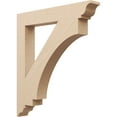 thumbnail image 1 of Ekena Millwork 5 1/2"W x 40"D x 44"H Imperial Traditional Rough Cedar Woodgrain TimberThane Bracket, Primed Tan, 1 of 6