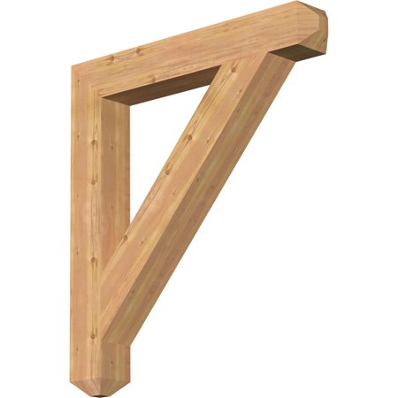 Ekena Millwork 5 1/2"W x 40"D x 44"H Traditional Craftsman Smooth Bracket, Western Red Cedar