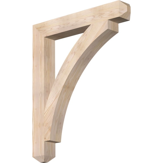 Ekena Millwork 5 1/2"W x 40"D x 48"H Thorton Craftsman Smooth Bracket, Douglas Fir