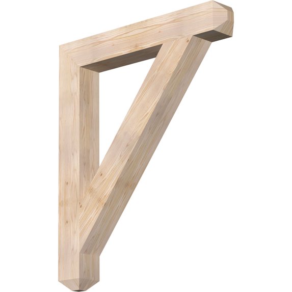 Ekena Millwork 5 1/2"W x 40"D x 48"H Traditional Craftsman Smooth Bracket, Douglas Fir