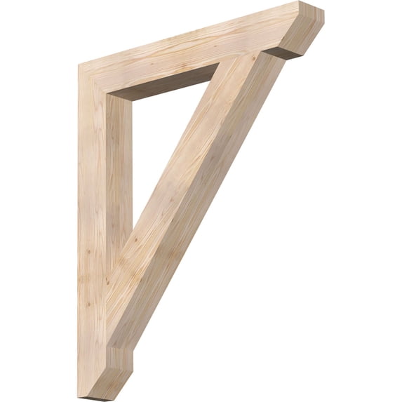 Ekena Millwork 5 1/2"W x 40"D x 48"H Traditional Slat Smooth Bracket, Douglas Fir