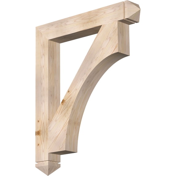 Ekena Millwork 5 1/2"W x 40"D x 48"H Westlake Arts & Crafts Smooth Bracket, Douglas Fir