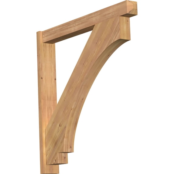 Ekena Millwork 5 1/2"W x 42"D x 42"H Imperial Smooth Craftsman Outlooker, Western Red Cedar
