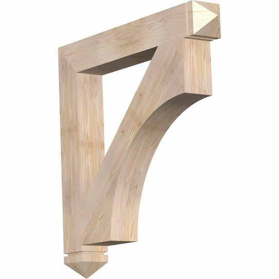 Ekena Millwork 5 1/2"W x 42"D x 42"H Westlake Arts & Crafts Smooth Bracket, Douglas Fir