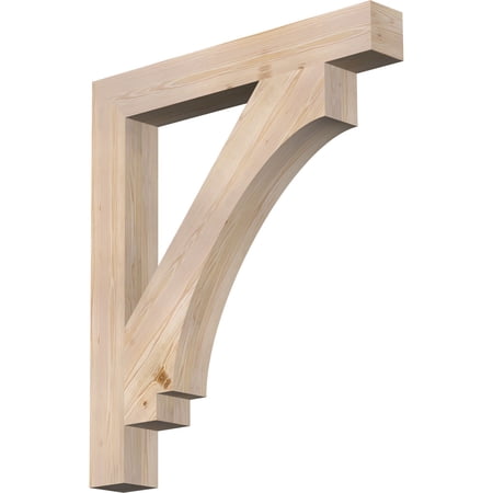 Ekena Millwork 5 1/2"W x 42"D x 48"H Imperial Block Smooth Bracket, Douglas Fir