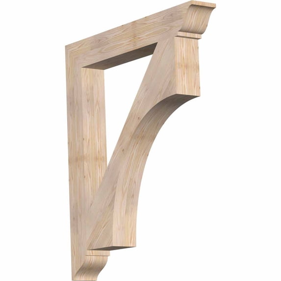 Ekena Millwork 5 1/2"W x 42"D x 48"H Westlake Traditional Smooth Bracket, Douglas Fir