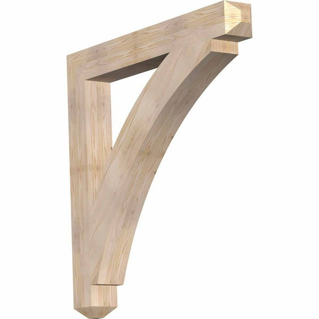 Ekena Millwork 5 1/2"W x 48"D x 48"H Thorton Craftsman Smooth Bracket, Douglas Fir
