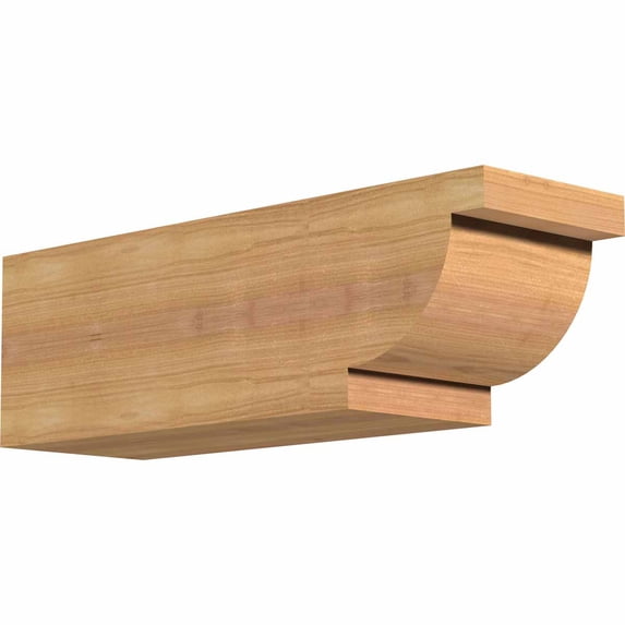 Ekena Millwork 5 1/2"W x 6"H x 18"L Alpine Smooth Rafter Tail, Western Red Cedar