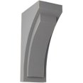 thumbnail image 1 of Ekena Millwork 5 1/2"W x 7 3/4"D x 14"H Jumbo Felix Wood Vintage Decor Corbel, Pebble Grey, 1 of 6
