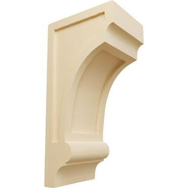 Ekena Millwork 5 1/2"W x 7"D x 14"H Diane Recessed Wood Corbel, Maple