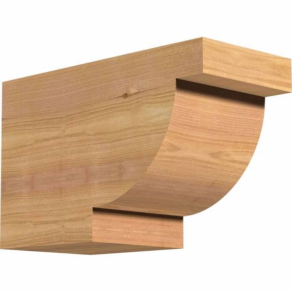Ekena Millwork 5 1/2"W x 8"H x 12"L Alpine Smooth Rafter Tail, Western Red Cedar