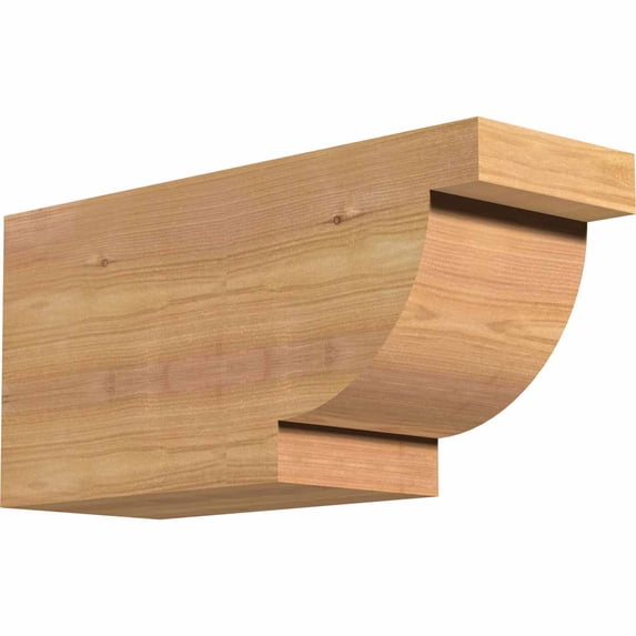 Ekena Millwork 5 1/2"W x 8"H x 16"L Alpine Smooth Rafter Tail, Western Red Cedar