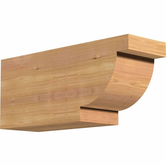 Ekena Millwork 5 1/2"W x 8"H x 18"L Alpine Smooth Rafter Tail, Western Red Cedar