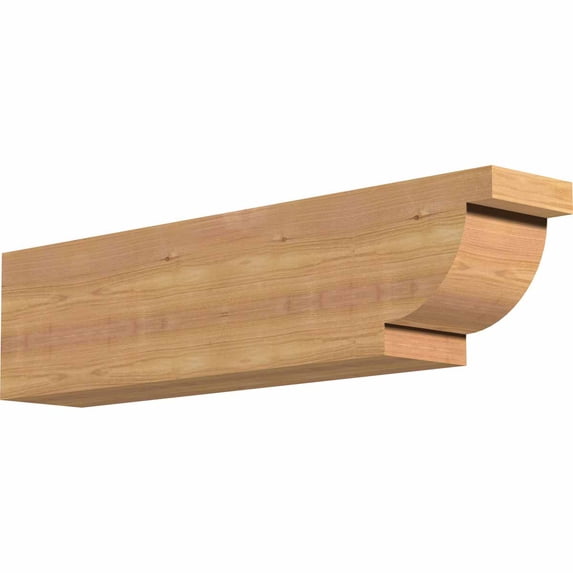 Ekena Millwork 5 1/2"W x 8"H x 32"L Alpine Smooth Rafter Tail, Western Red Cedar