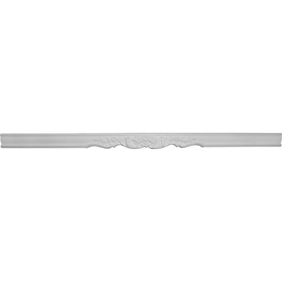 Ekena Millwork 5 1/4"H x 1 3/8"P x 94 1/2"L Bradford Flower Casing Facia (2-Pack)
