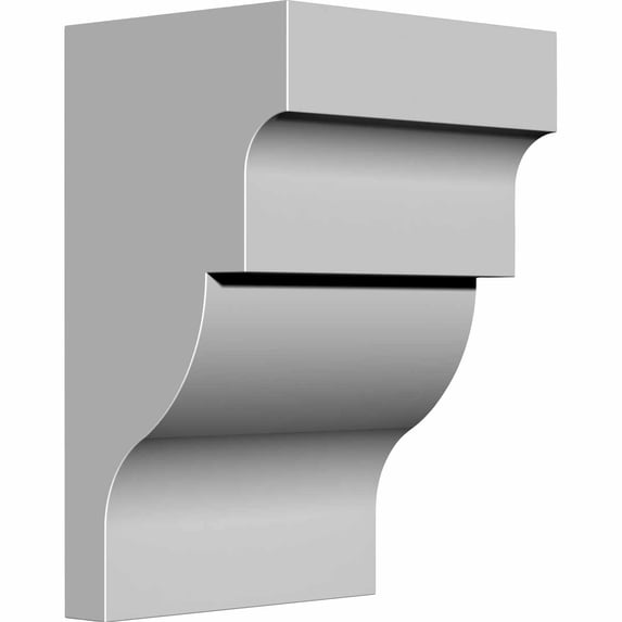 Ekena Millwork 5 1/4"W x 4 1/4"D x 8"H Wigan Bracket (4-Pack)