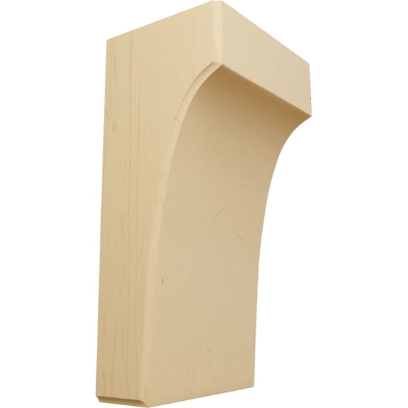 Ekena Millwork 5 1/4"W x 4"D x 10"H Clarksville Bracket, Alder (2-Pack)
